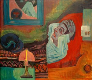 Beteg az éjszakában (beteg) alkotó: Ernst Ludwig Kirchner