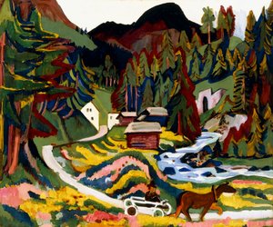 Táj tavaszban, Sertig, 1924-25 alkotó: Ernst Ludwig Kirchner