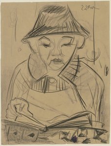 Olvasó kisfiú alkotó: Ernst Ludwig Kirchner