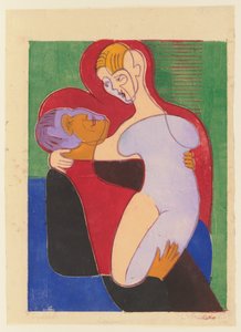 Szerelmespár (Elisabeth és Julius Hembus) alkotó: Ernst Ludwig Kirchner