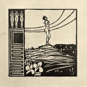 Férfialak a hegyen (Die Sehnsucht) alkotó: Ernst Ludwig Kirchner