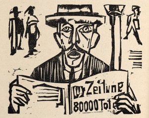 A katonai út mellett. Jakob Bosshart elbeszélései. A béke apostola - Werner Gütikofer alkotó: Ernst Ludwig Kirchner