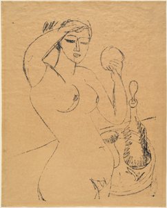 Meztelen lány a WC-jében alkotó: Ernst Ludwig Kirchner
