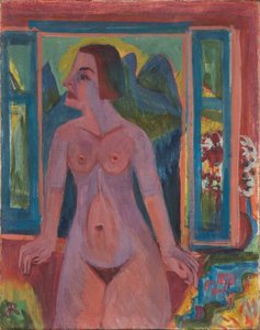 Meztelen nő az ablaknál alkotó: Ernst Ludwig Kirchner
