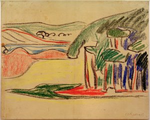 Cím nélkül (Moritzburger Teiche) alkotó: Ernst Ludwig Kirchner