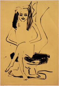 Cím nélkül (ül Marcella) alkotó: Ernst Ludwig Kirchner