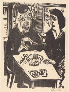 Idős és fiatalabb nő alkotó: Ernst Ludwig Kirchner