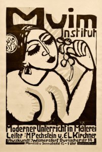 Plakat Muim Institut alkotó: Ernst Ludwig Kirchner