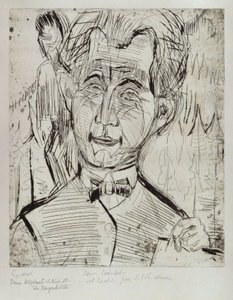 Dr. Redslob portréja alkotó: Ernst Ludwig Kirchner