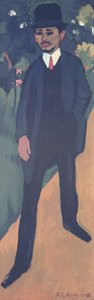 Erich Heckel (1883-1970) portréja 1911