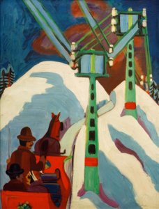 Szánkózás alkotó: Ernst Ludwig Kirchner