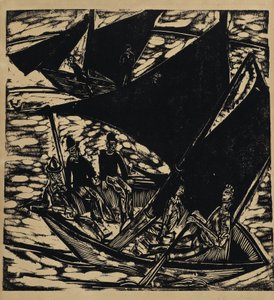 Vitorlások Fehmarn közelében alkotó: Ernst Ludwig Kirchner