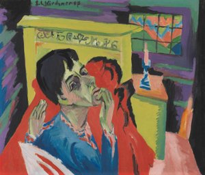 Önarckép betegként (A beteg) alkotó: Ernst Ludwig Kirchner