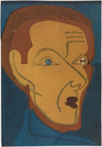 Önarckép, színes fametszet I alkotó: Ernst Ludwig Kirchner