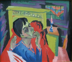 Önarckép betegként alkotó: Ernst Ludwig Kirchner
