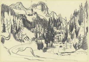 Sertig-völgy alkotó: Ernst Ludwig Kirchner