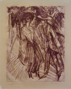 Cocotte kínáló alkotó: Ernst Ludwig Kirchner