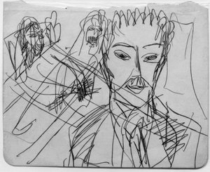 Skizze zu Az emberi vadállat alkotó: Ernst Ludwig Kirchner
