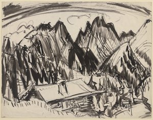 Stafelalp alkotó: Ernst Ludwig Kirchner