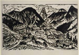 Stafelalp alkotó: Ernst Ludwig Kirchner