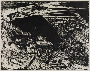 Stafelalp, az Altein és a Tinzenhorn hegyekkel alkotó: Ernst Ludwig Kirchner