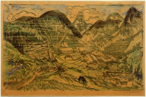 Stafelalp Tinzenhornral alkotó: Ernst Ludwig Kirchner