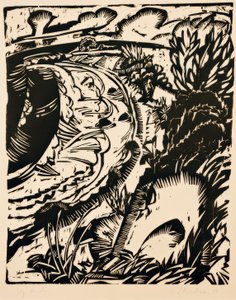 Meredek part, kerek öböllel alkotó: Ernst Ludwig Kirchner