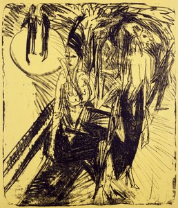 Streetwalkers a Kurfurstendamm alkotó: Ernst Ludwig Kirchner