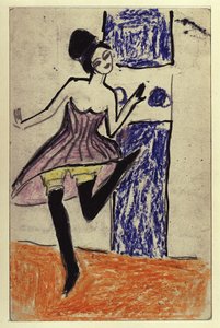 Tänzerin (Postkarte an Maschka Mueller)