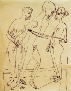 Tánc a nők között alkotó: Ernst Ludwig Kirchner