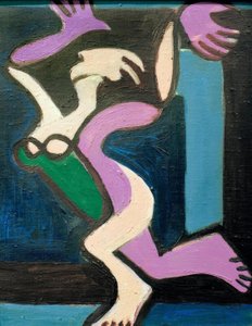 Táncoló női akt, Gret Palucca alkotó: Ernst Ludwig Kirchner