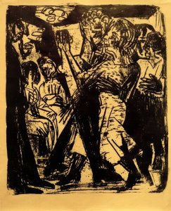 Táncoló parasztpár alkotó: Ernst Ludwig Kirchner
