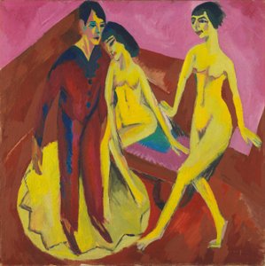 Tánciskola (balettjelenet) alkotó: Ernst Ludwig Kirchner