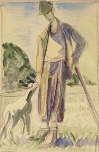 A pásztor; A Juhász, alkotó: Ernst Ludwig Kirchner