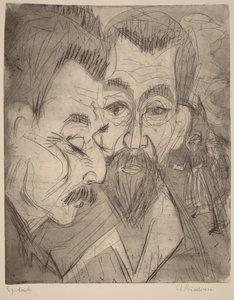 Két paraszti fej alkotó: Ernst Ludwig Kirchner