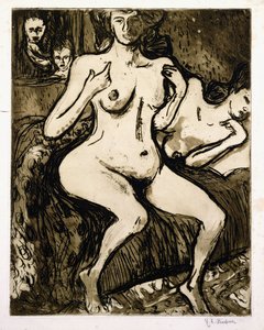 Két nő, 1907 alkotó: Ernst Ludwig Kirchner