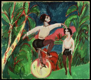 Egykerekű lovas alkotó: Ernst Ludwig Kirchner