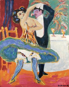 Vaudeville Színház (Angol táncos pár), 1909 körül (olaj, vászon) alkotó: Ernst Ludwig Kirchner