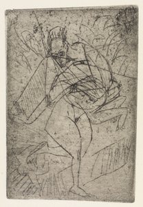 Nemi erőszak jelenet / Három ülő meztelen alak a szobában alkotó: Ernst Ludwig Kirchner
