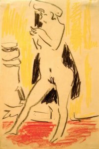 Női modell alkotó: Ernst Ludwig Kirchner