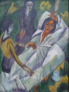 Teázó nők (Frauen beim Tee) alkotó: Ernst Ludwig Kirchner