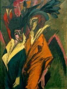 Két nő az utcán alkotó: Ernst Ludwig Kirchner