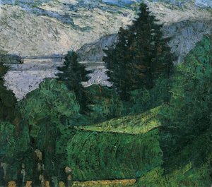 Kilátás a tóra alkotó: Ernst Riederer