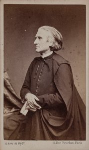 Liszt Ferenc zeneszerző portréja 1811-1886. alkotó: Erwin Hanfstaengl