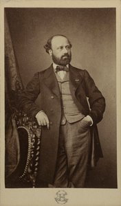 François Bazin zeneszerző portréja 1816-1878, kb. 1760. alkotó: Erwin Hanfstaengl