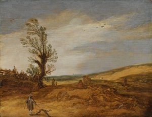 Kilátás a dűnékben alkotó: Esaias van de Velde