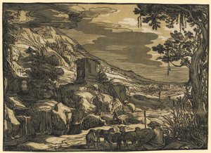Árkádiai táj alkotó: Esaias van de Velde