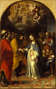 A Szűz házassága, 1693 körül alkotó: Esteban Márquez de Velasco