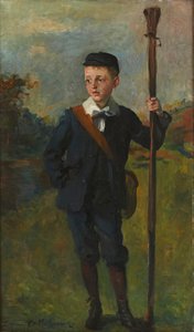 A fiatal horgász (olaj, vászon)