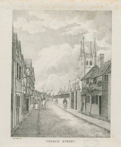 Tamworth - Church Street: litográfia, nd [1796-1865] (nyomtatott)